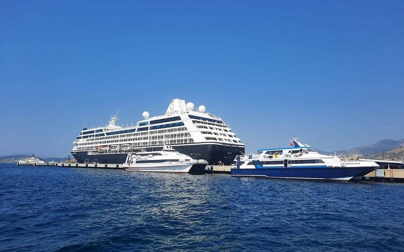 Dev gemi Bodrum’a 388 yolcu getirdi