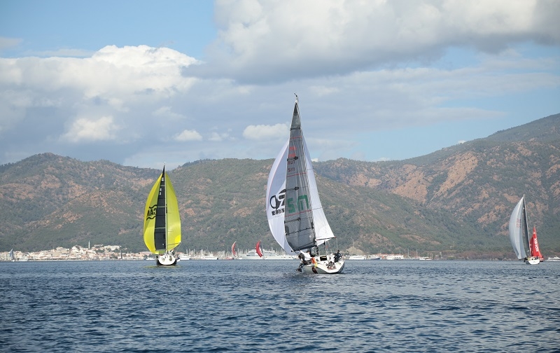Marmaris yelkenli yat yarışları kış trofesinin ilk ayağı tamamlandı