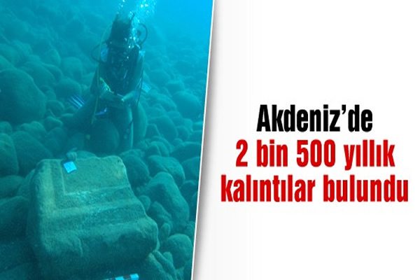 Tunç çağına ait liman kalıntıları ile 12 batığa ulaşıldı