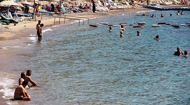 Bodrum sahillerinde yoğunluk azaldı